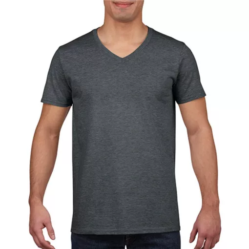 Férfi póló  Rövid ujjú Gildan Gildan Mens Softstyle V-Neck T-Shirt   Ír zöld   urespolo.hu