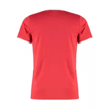 Férfi rövid ujjú póló Kustom Kit Fashion Fit Ringer Tee S, Piros/Fehér