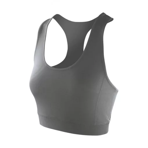 Női ujjatlan top Result Women's Impact Softex Crop Top M (12), Felhő Szürke