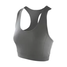 Női ujjatlan top Result Women's Impact Softex Crop Top L (14), Felhő Szürke