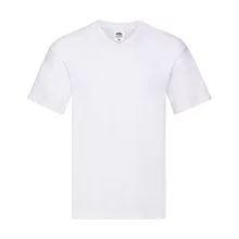Férfi póló  Rövid ujjú Fruit of the Loom Original V-Neck T   Fehér   urespolo.hu