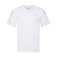 Férfi póló  Rövid ujjú Fruit of the Loom Original V-Neck T   Fehér   urespolo.hu