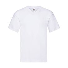 Férfi póló  Rövid ujjú Fruit of the Loom Original V-Neck T   Fehér   urespolo.hu