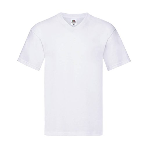 Férfi póló  Rövid ujjú Fruit of the Loom Original V-Neck T   Fehér   urespolo.hu