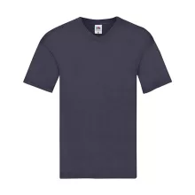 Férfi póló  Rövid ujjú Fruit of the Loom Original V-Neck T   Fekete   urespolo.hu
