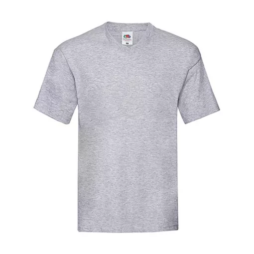 Férfi póló  Rövid ujjú Fruit of the Loom Original V-Neck T   Heather szürke   urespolo.hu