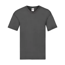 Férfi póló  Rövid ujjú Fruit of the Loom Original V-Neck T   Világos grafitszürke   urespolo.hu