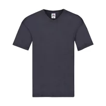 Férfi póló  Rövid ujjú Fruit of the Loom Original V-Neck T   Mély sötétkék (navy)   urespolo.hu