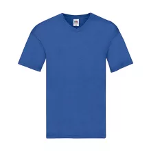 Férfi póló  Rövid ujjú Fruit of the Loom Original V-Neck T   Király kék   urespolo.hu