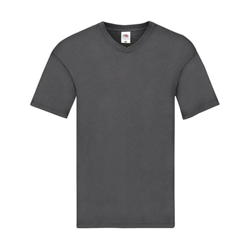 Férfi póló  Rövid ujjú Fruit of the Loom Original V-Neck T   Ég kék   urespolo.hu
