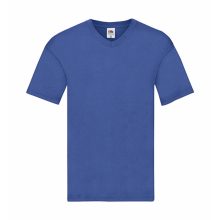 Férfi póló  Rövid ujjú Fruit of the Loom Original V-Neck T   Ég kék   urespolo.hu