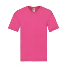 Férfi póló  Rövid ujjú Fruit of the Loom Original V-Neck T   Fuchsia   urespolo.hu