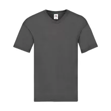 Férfi póló  Rövid ujjú Fruit of the Loom Original V-Neck T   Burgundi vörös   urespolo.hu