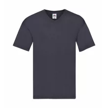 Férfi póló  Rövid ujjú Fruit of the Loom Original V-Neck T   Burgundi vörös   urespolo.hu