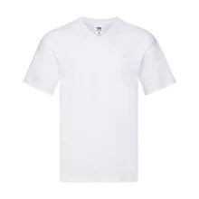 Férfi póló  Rövid ujjú Fruit of the Loom Original V-Neck T   Sötétzöld   urespolo.hu
