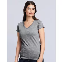Női póló  Csapott ujjú Gildan Ladies Softstyle V-Neck T-Shirt   Fehér   urespolo.hu
