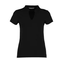 Női csapott ujjú póló Kustom Kit Regular Fit Mandarin Collar Top 3XL/4XL (20/22), Fekete
