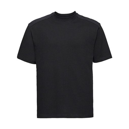 Férfi rövid ujjú póló Russell Europe Heavy Duty Workwear T-Shirt -XS, Fekete