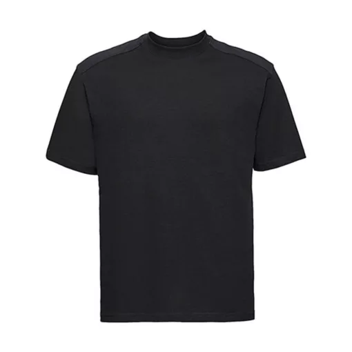 Férfi rövid ujjú póló Russell Europe Heavy Duty Workwear T-Shirt -M, Fekete