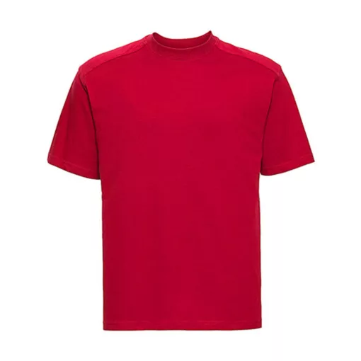 Férfi rövid ujjú póló Russell Europe Heavy Duty Workwear T-Shirt -XS, Klasszikus Piros