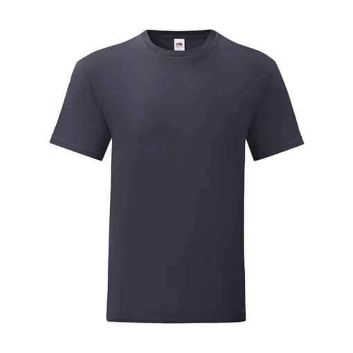 Férfi rövid ujjú póló Fruit of the Loom Iconic 150 T -L, Mély sötétkék (navy)