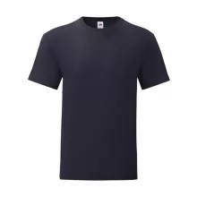 Férfi rövid ujjú póló Fruit of the Loom Iconic 150 T 4XL, Mély sötétkék (navy)