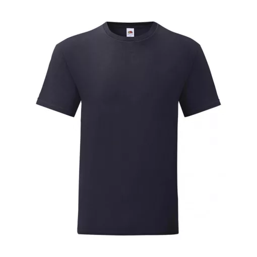 Férfi rövid ujjú póló Fruit of the Loom Iconic 150 T 4XL, Mély sötétkék (navy)