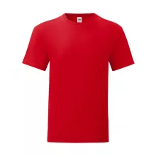 Férfi rövid ujjú póló Fruit of the Loom Iconic 150 T 4XL, Piros