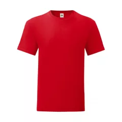 Férfi rövid ujjú póló Fruit of the Loom Iconic 150 T 4XL, Piros