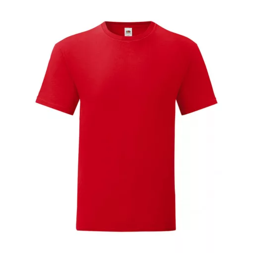 Férfi rövid ujjú póló Fruit of the Loom Iconic 150 T 4XL, Piros