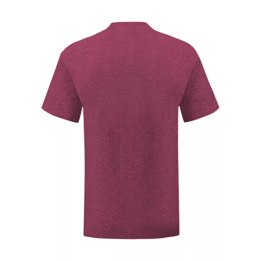 Férfi rövid ujjú póló Fruit of the Loom Iconic 150 T -S, Heather Burgundi vörös