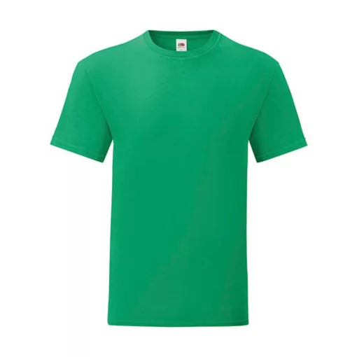Férfi rövid ujjú póló Fruit of the Loom Iconic 150 T -M, Kelly zöld