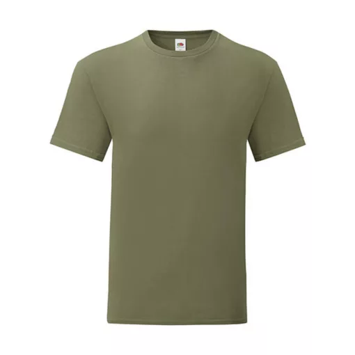 Férfi rövid ujjú póló Fruit of the Loom Iconic 150 T -2XL, Classic Oliva zöld