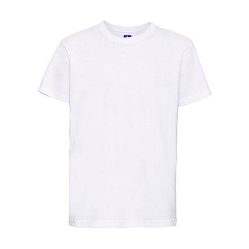 Gyerek rövid ujjú póló Russell Europe Kids' Slim T-Shirt -XS (34), Fehér