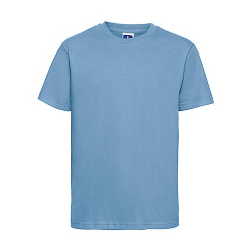 Gyerek rövid ujjú póló Russell Europe Kids' Slim T-Shirt -XL (140/9-10), Ég kék