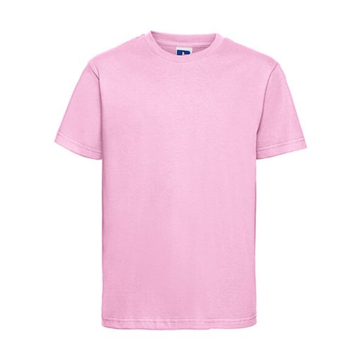 Gyerek rövid ujjú póló Russell Europe Kids' Slim T-Shirt -XL (140/9-10), Édesség rózsaszí