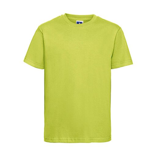 Gyerek rövid ujjú póló Russell Europe Kids' Slim T-Shirt -XL (140/9-10), Lime zöld