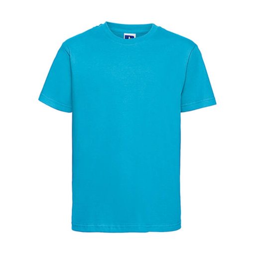 Gyerek rövid ujjú póló Russell Europe Kids' Slim T-Shirt -XL (140/9-10), Türkizkék