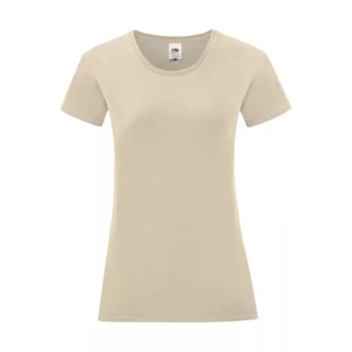 Női rövid ujjú póló Fruit of the Loom Ladies' Iconic 150 T -2XL, Naturál