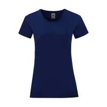 Női rövid ujjú póló Fruit of the Loom Ladies' Iconic 150 T -M, Sötétkék (navy)
