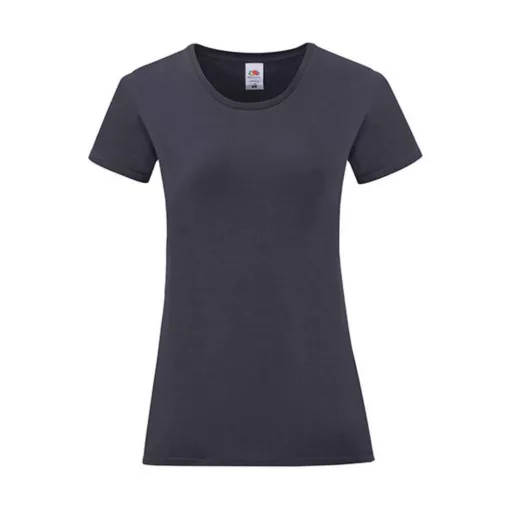 Női rövid ujjú póló Fruit of the Loom Ladies' Iconic 150 T -2XL, Mély sötétkék (navy)