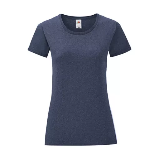 Női rövid ujjú póló Fruit of the Loom Ladies' Iconic 150 T -XL, Vintage Heather Sötétkék
