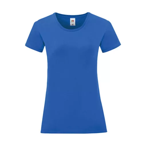 Női rövid ujjú póló Fruit of the Loom Ladies' Iconic 150 T -XL, Királykék