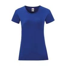 Női rövid ujjú póló Fruit of the Loom Ladies' Iconic 150 T -XL, Kobalt