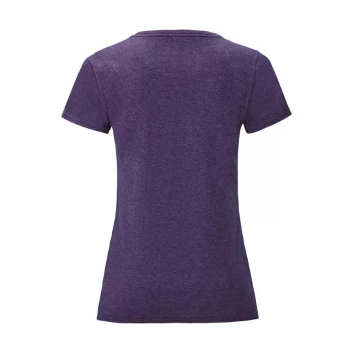 Női rövid ujjú póló Fruit of the Loom Ladies' Iconic 150 T -2XL, Heather lila