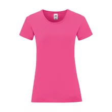 Női rövid ujjú póló Fruit of the Loom Ladies' Iconic 150 T -L, Fuchsia
