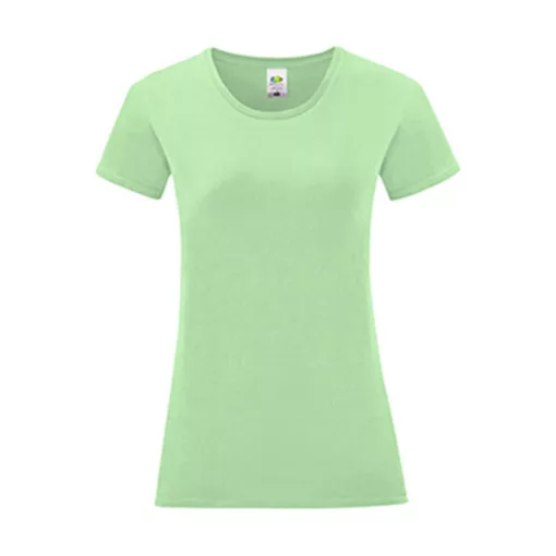 Női rövid ujjú póló Fruit of the Loom Ladies' Iconic 150 T -XL, Neomint