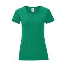 Női rövid ujjú póló Fruit of the Loom Ladies' Iconic 150 T -XS, Retro Heather Green