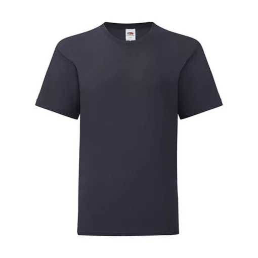 Gyerek rövid ujjú póló Fruit of the Loom Kids' Iconic 150 T -128 (7-8), Mély sötétkék (navy)