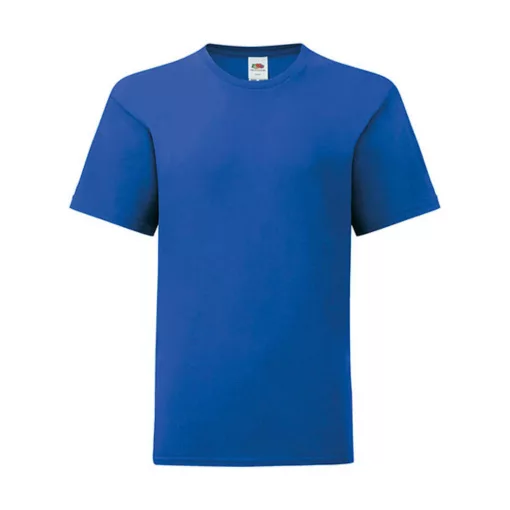 Gyerek rövid ujjú póló Fruit of the Loom Kids' Iconic 150 T -116 (5-6), Királykék